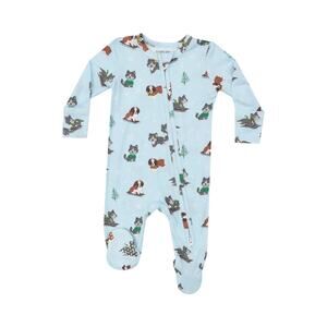 ANGEL DEAR | 2 WAY ZIPPER FOOTIE - MUSH PUPPIES